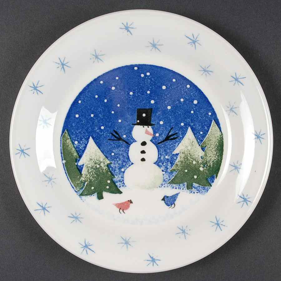 Winter Wonderland Salad/Dessert Plate by Nikko-1