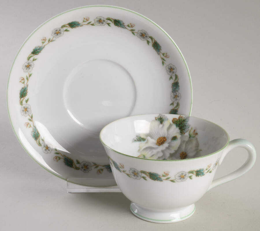 N1139 Footed Cup & Saucer Set by Noritake-1