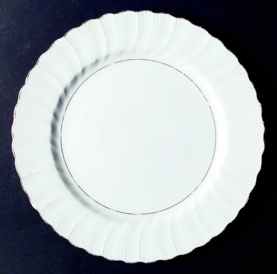 Gold Ripple Dinner Plate by Norleans-1