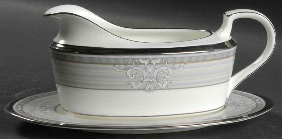 Madison Court Gravy Boat & Underplate (Relish/Butter) by Noritake-1