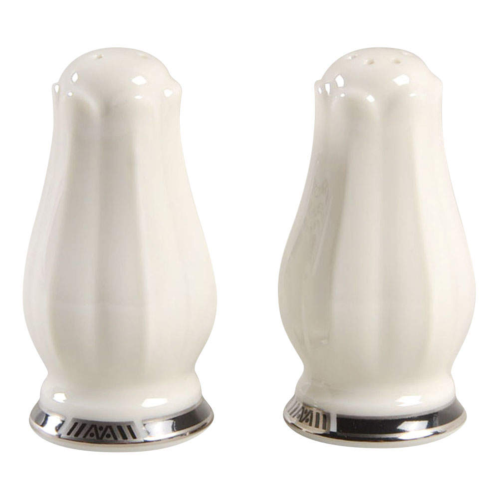 Gilded Platinum Salt & Pepper Set by Noritake-1