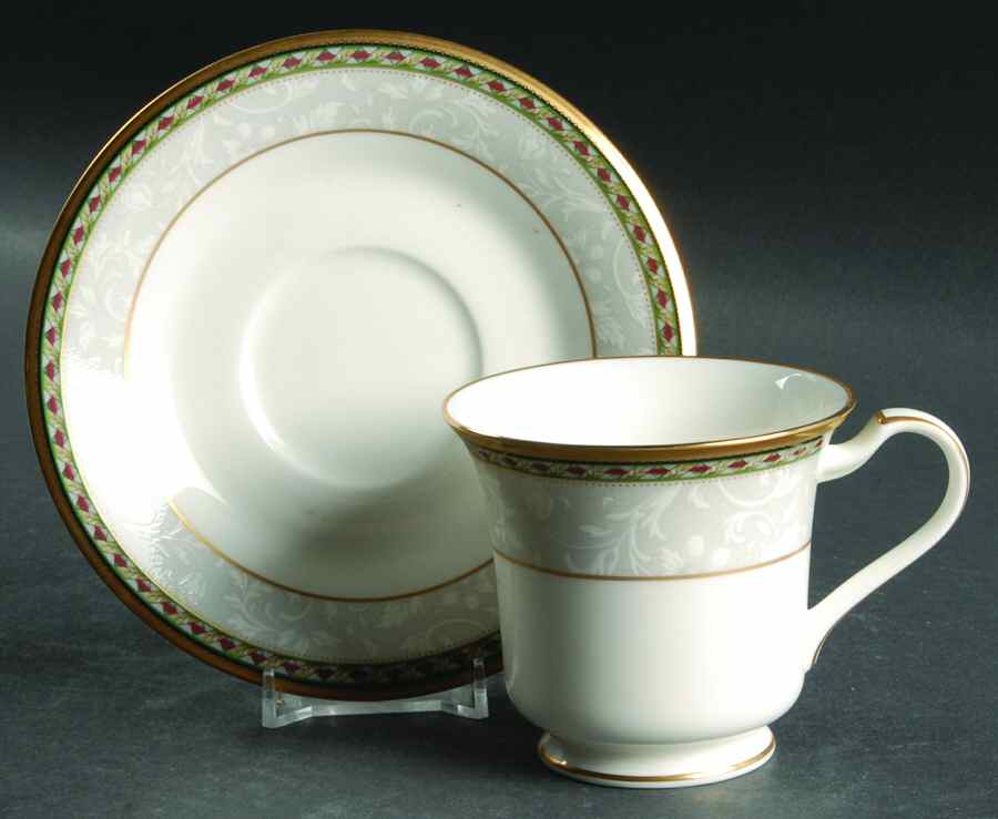 Langsdale Footed Cup & Saucer Set by Noritake-1
