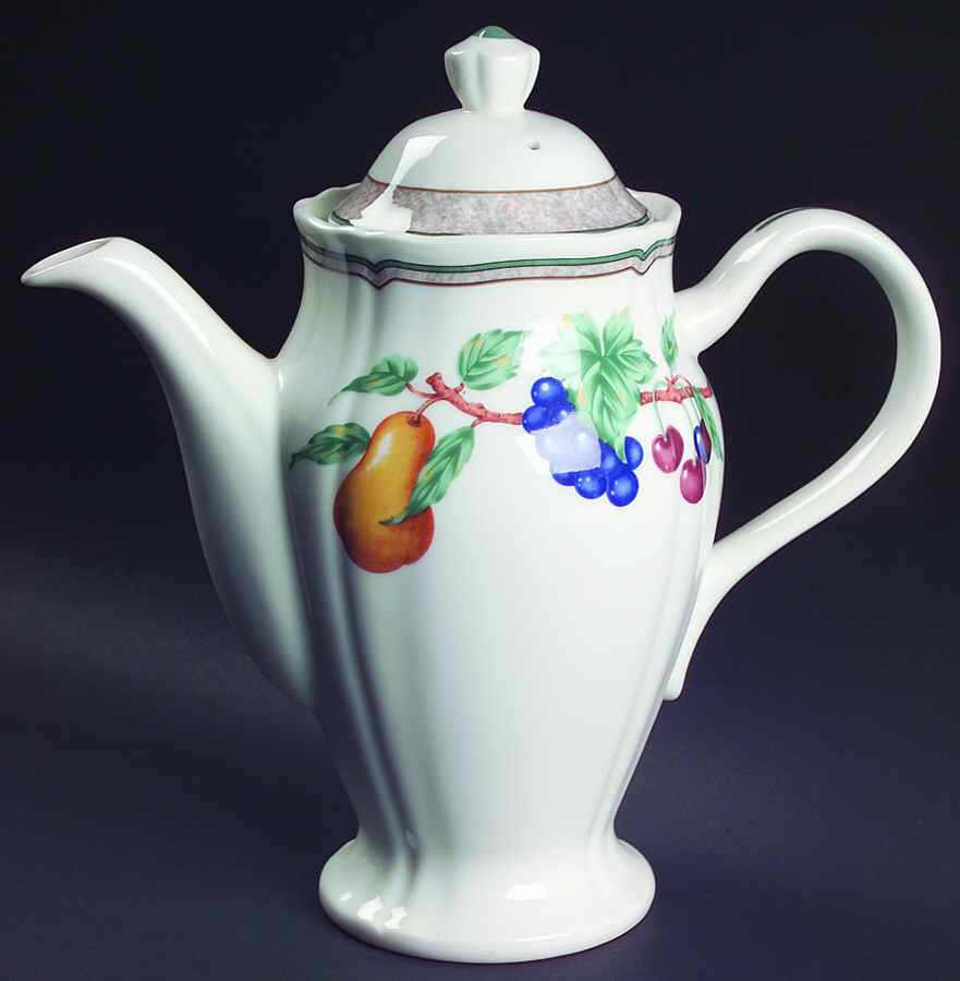 Orchard Estate Tea/Coffee Pot & Lid by Noritake-1
