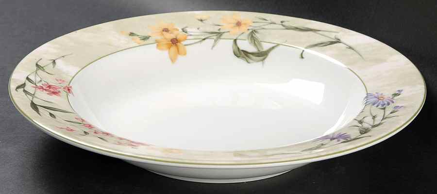 Garden Sunrise Large Rim Soup Bowl by Noritake-1
