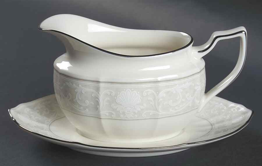 Imperial Lace Gravy Boat by Noritake-1