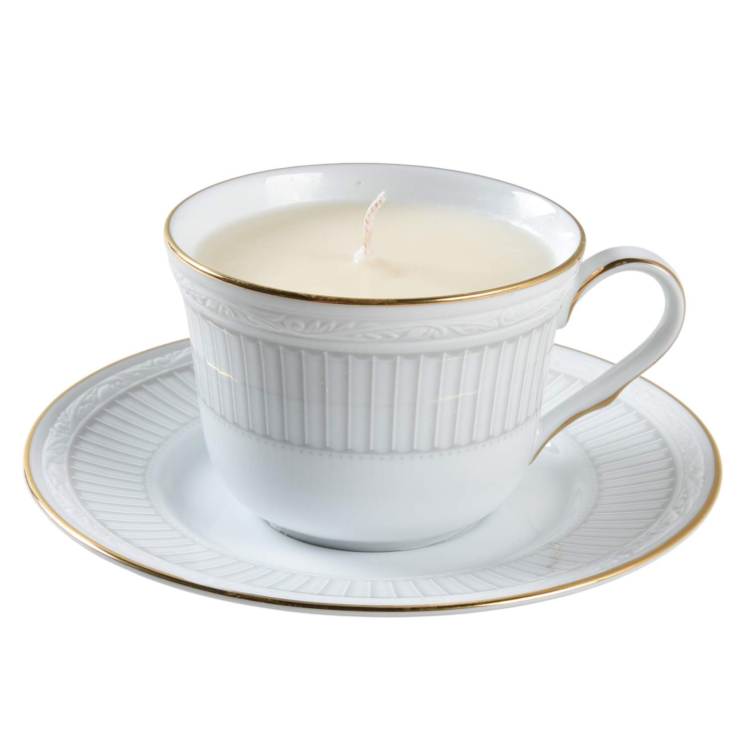 Sheridan Gold Scented Cup & Saucer Candle-Vanilla  HC by Noritake-1