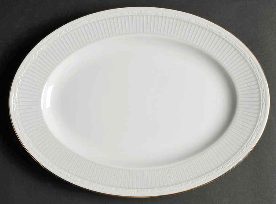 Sheridan Gold 16" Oval Serving Platter by Noritake-1