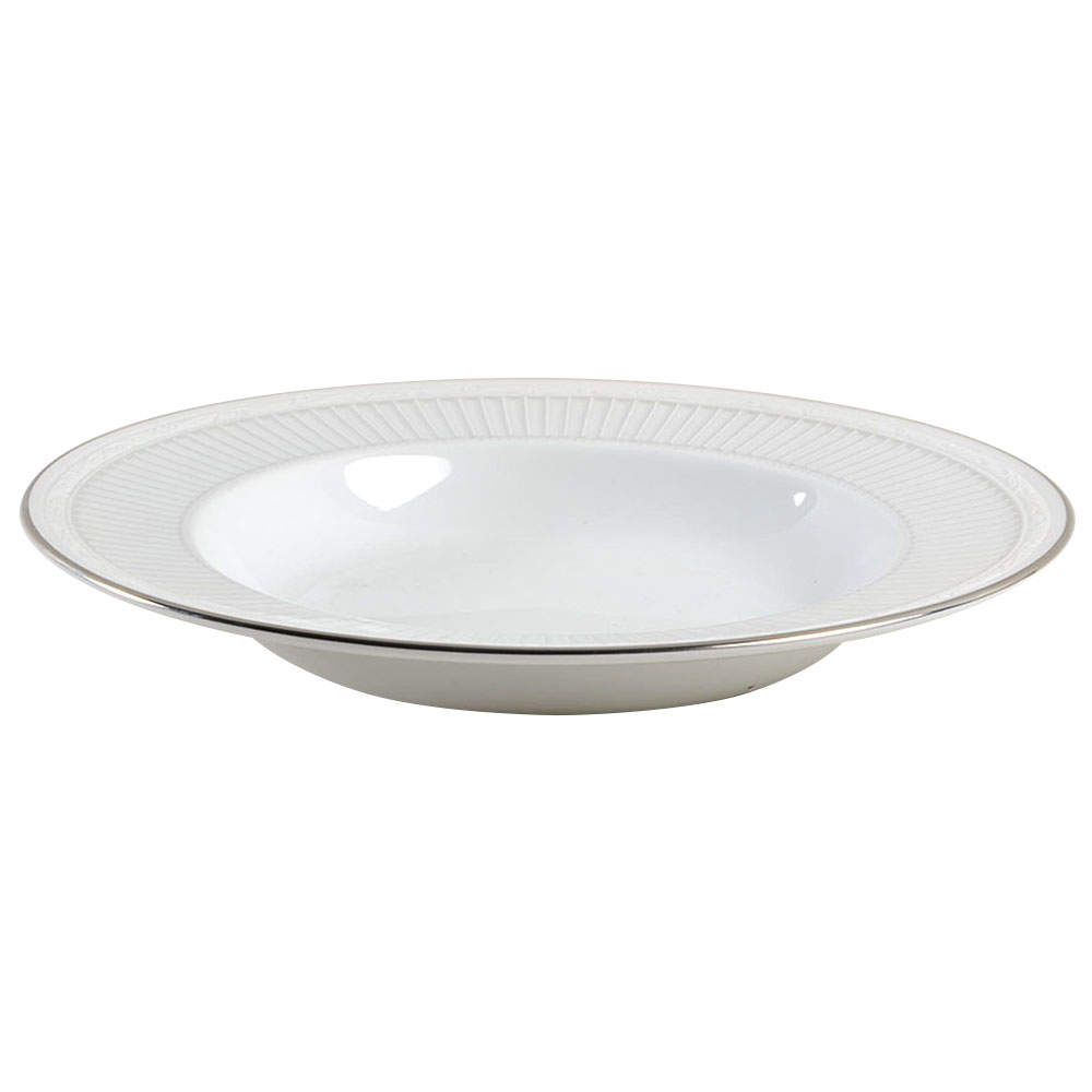 Sheridan Platinum Rim Soup Bowl by Noritake-1