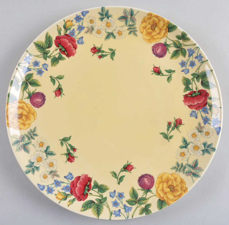 Rose Garden 12" Chop Plate (Round Platter) by Nikko-1