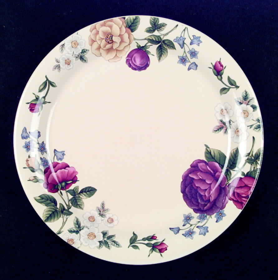 Rose Garden Dinner Plate by Nikko-1