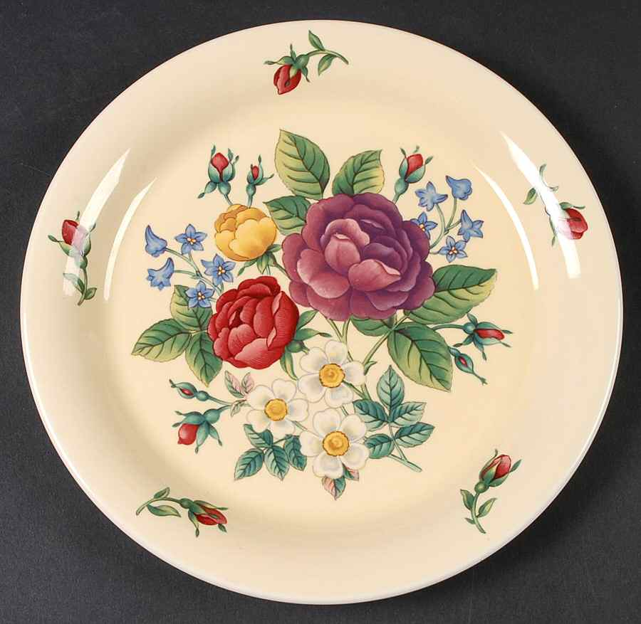 Rose Garden Salad/Dessert Plate by Nikko-1