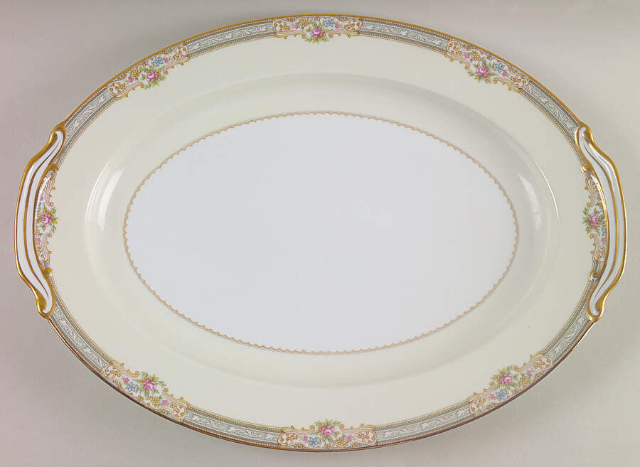 Lynbrook (4724 & NO #) 16" Oval Serving Platter by Noritake-1