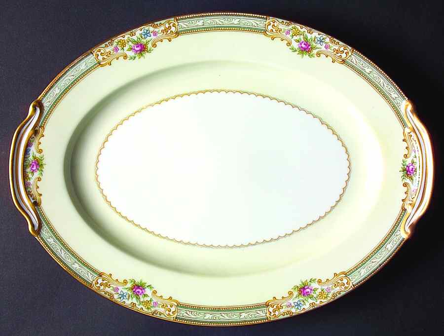 Lynbrook (4724 & NO #) 12" Oval Serving Platter by Noritake-1