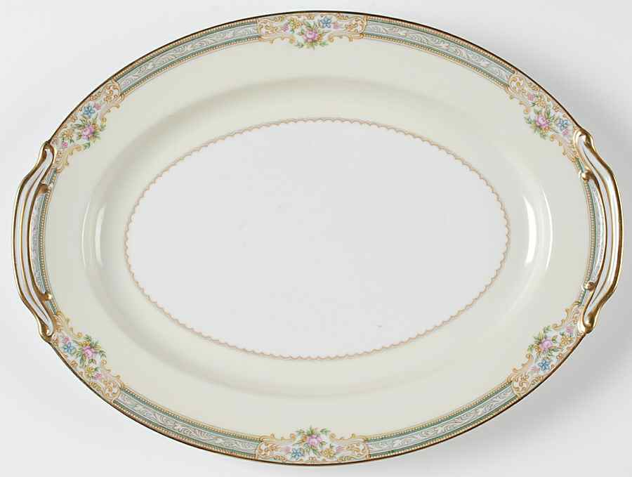 Lynbrook (4724 & NO #) 13" Oval Serving Platter by Noritake-1