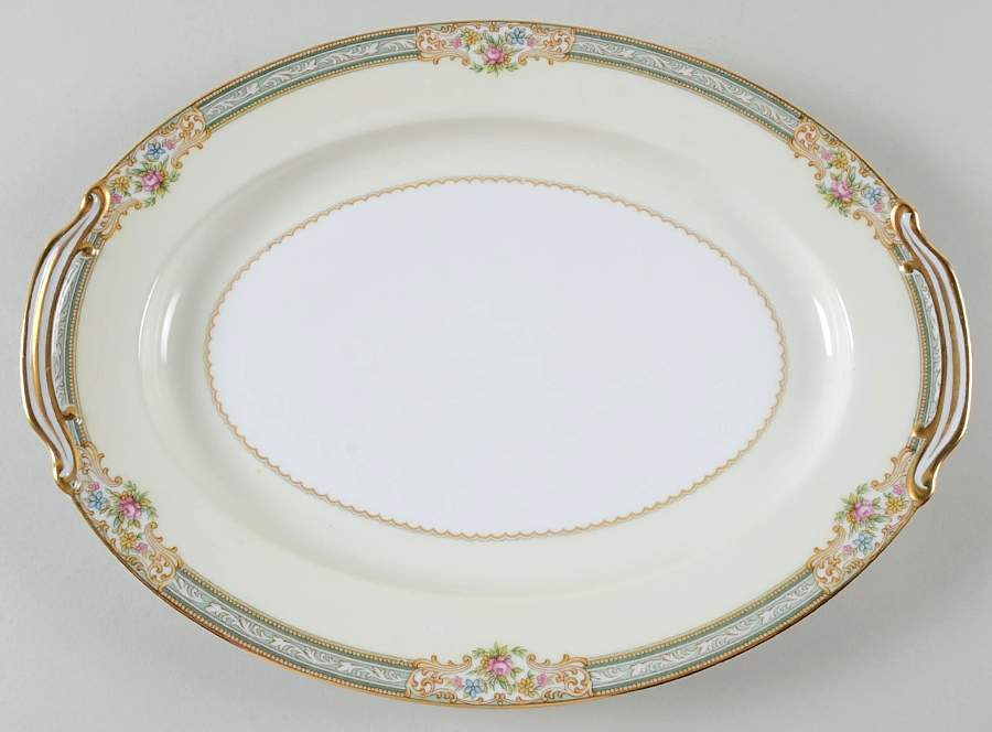 Lynbrook (4724 & NO #) 14" Oval Serving Platter by Noritake-1