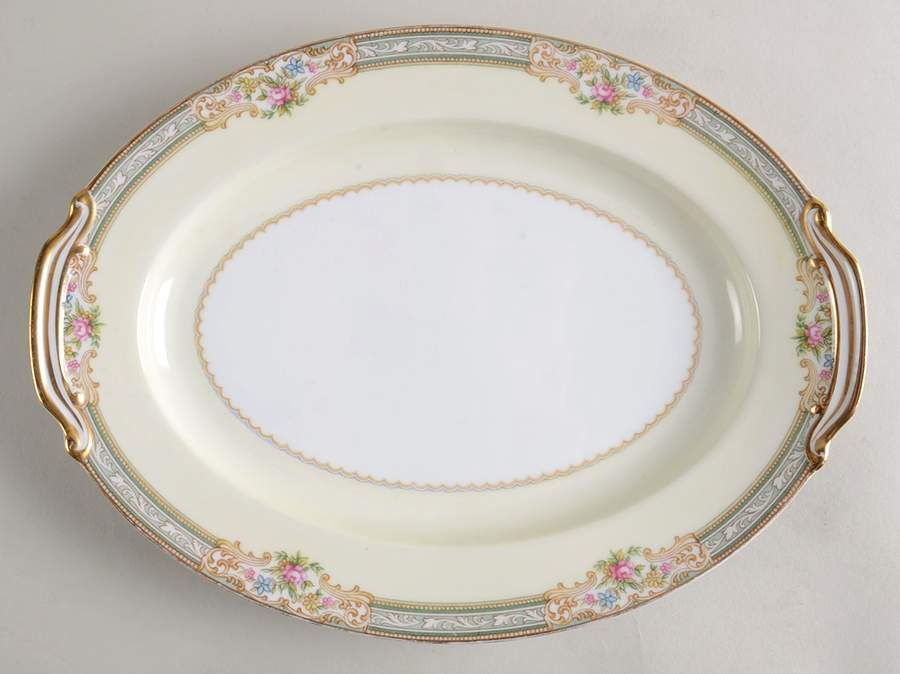 Lynbrook (4724 & NO #) 12" Oval Serving Platter by Noritake-1