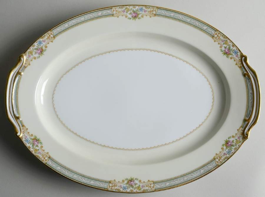 Lynbrook (4724 & NO #) 13" Oval Serving Platter by Noritake-1