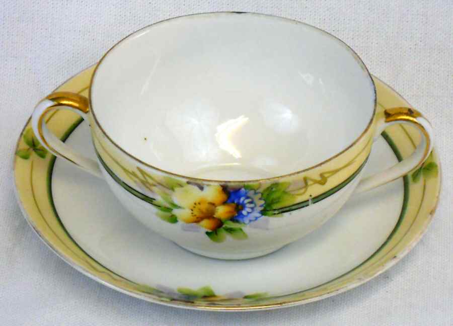 N1162 Flat Cream Soup Bowl & Saucer Set by Noritake-1