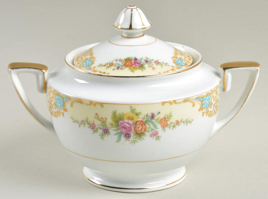 N561cr Sugar Bowl & Lid by Noritake-1