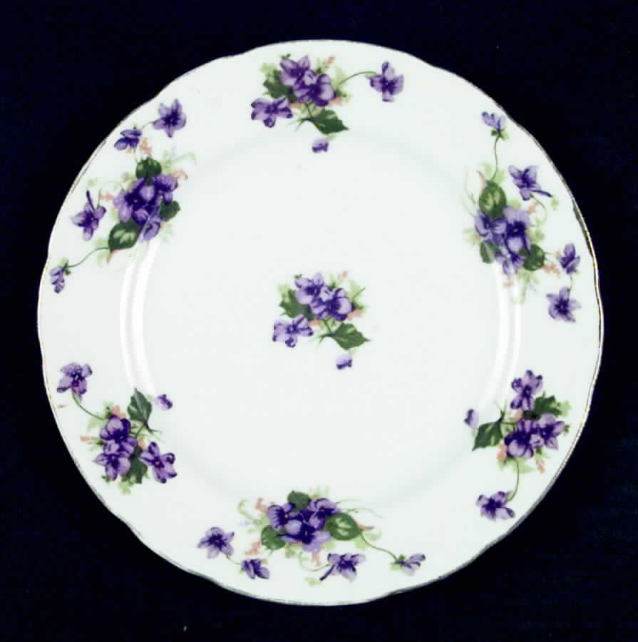 Sweet Violets Salad Plate by Norcrest-1