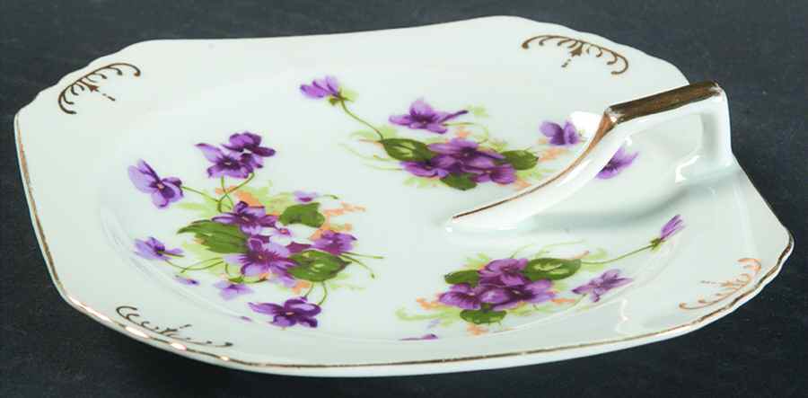 Sweet Violets Lemon Dish by Norcrest-1