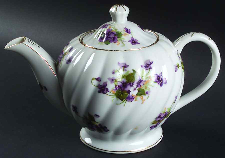 Sweet Violets Teapot & Lid by Norcrest-1