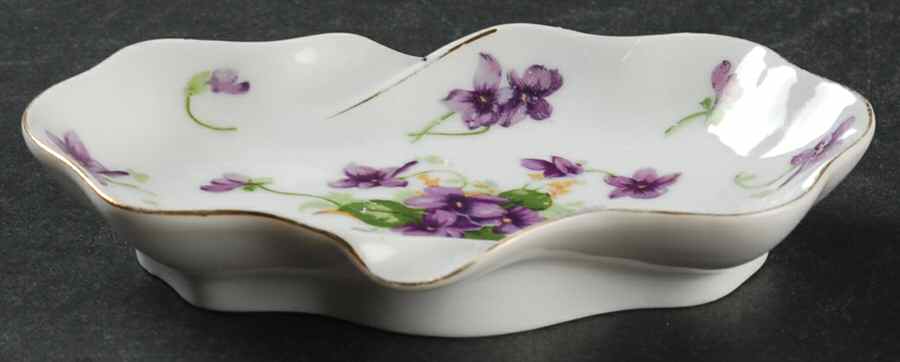 Sweet Violets 5" Rectangular Ashtray by Norcrest-1