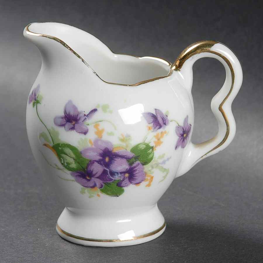 Sweet Violets Individual Creamer by Norcrest-1