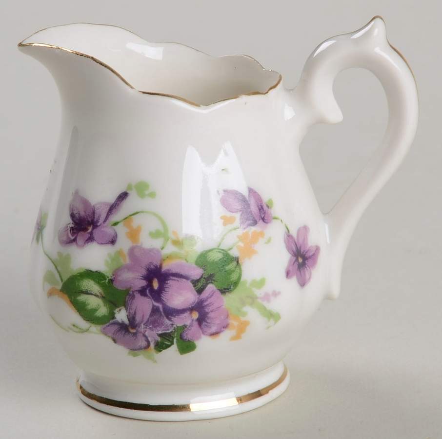 Sweet Violets Individual Creamer by Norcrest-1