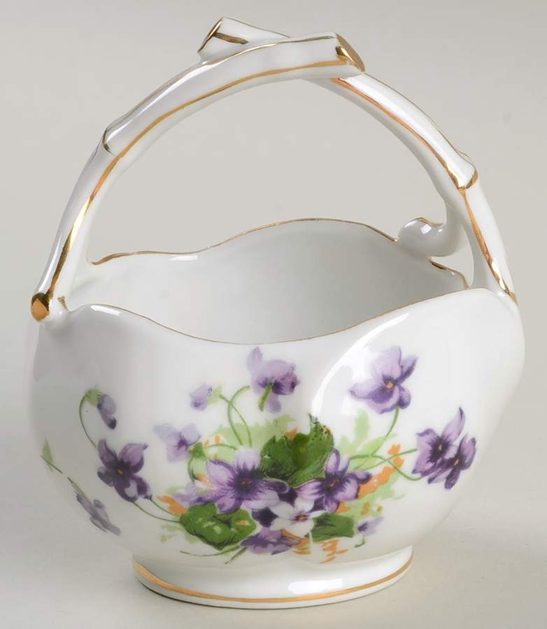 Sweet Violets Basket by Norcrest-1
