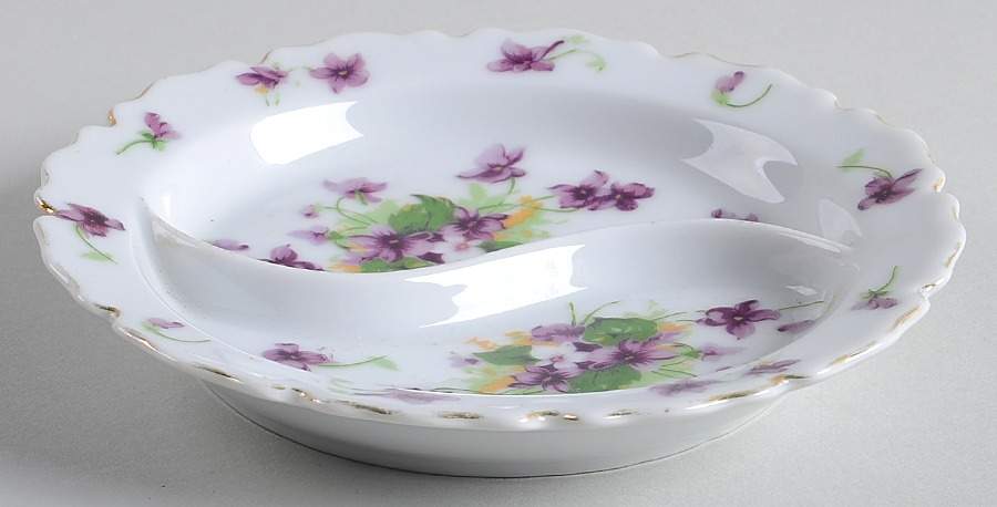 Sweet Violets 2-Part Relish by Norcrest-1