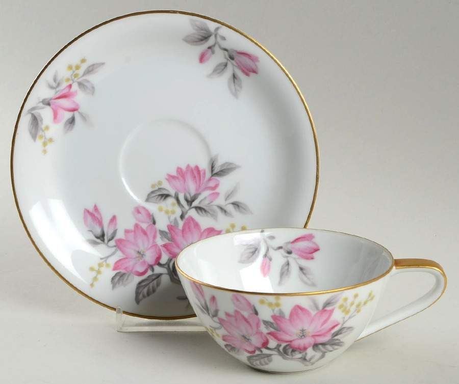 N1166 Flat Cup & Saucer Set by Noritake-1