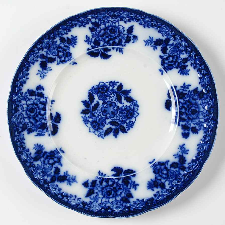 Waldorf(Floral & Bead Embossed) Luncheon Plate by New Wharf-1