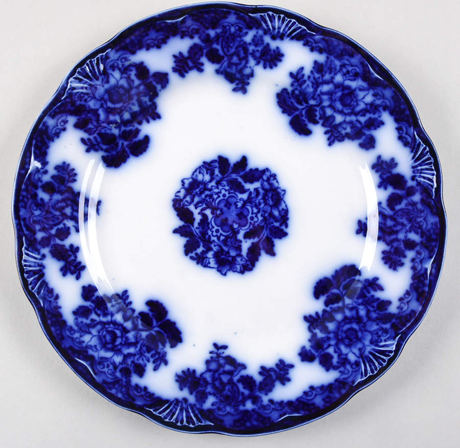 Waldorf (Fan Embossed Edge) Luncheon Plate by New Wharf-1