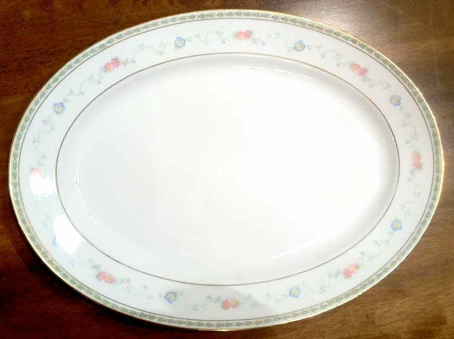 N1173 14" Oval Serving Platter by Noritake-1