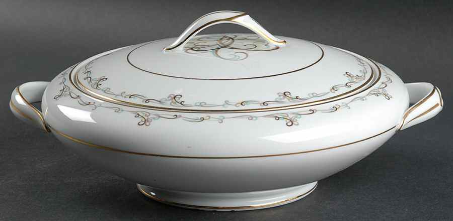 Esquire Round Covered Vegetable by Noritake-1