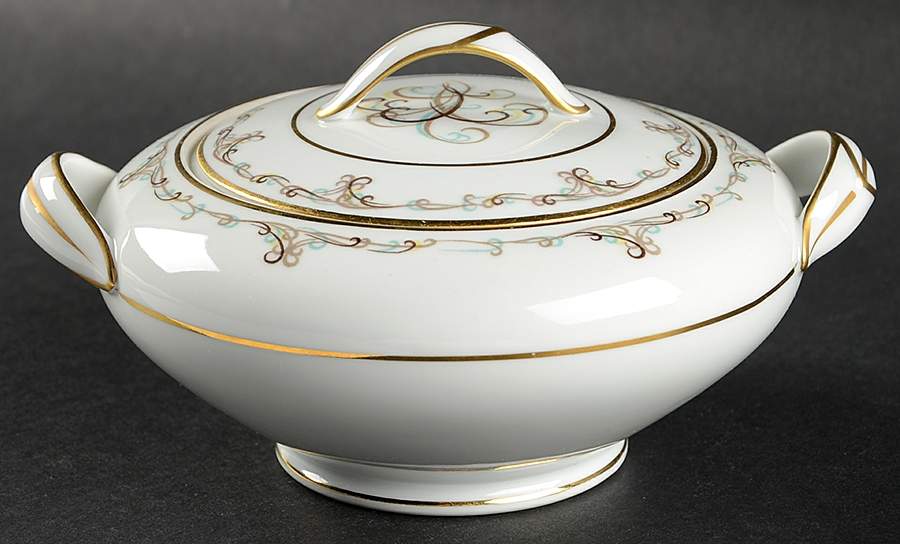 Esquire Sugar Bowl & Lid by Noritake-1