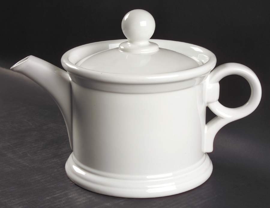 Coronado White Teapot & Lid by Nancy Calhoun-1