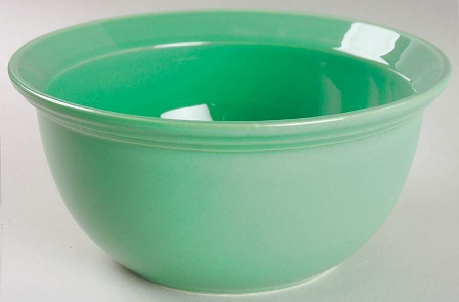 Flamingo Apple Green 8" Round Vegetable Bowl by Nancy Calhoun-1