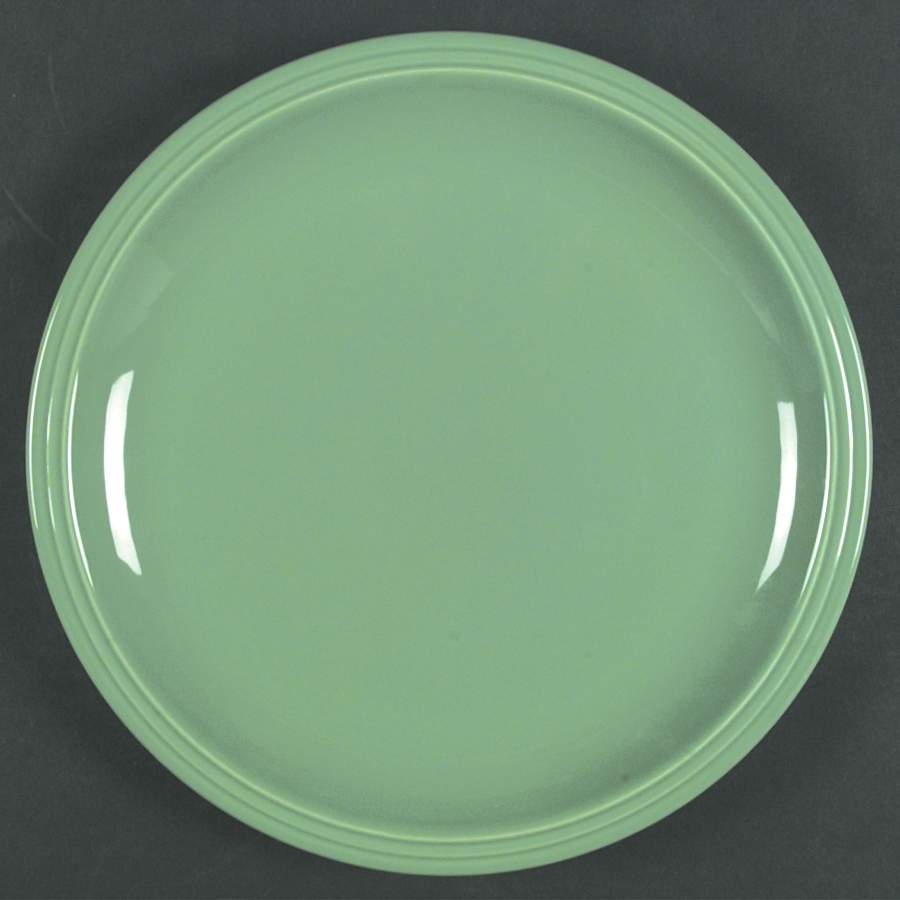 Flamingo Apple Green Dinner Plate by Nancy Calhoun-1
