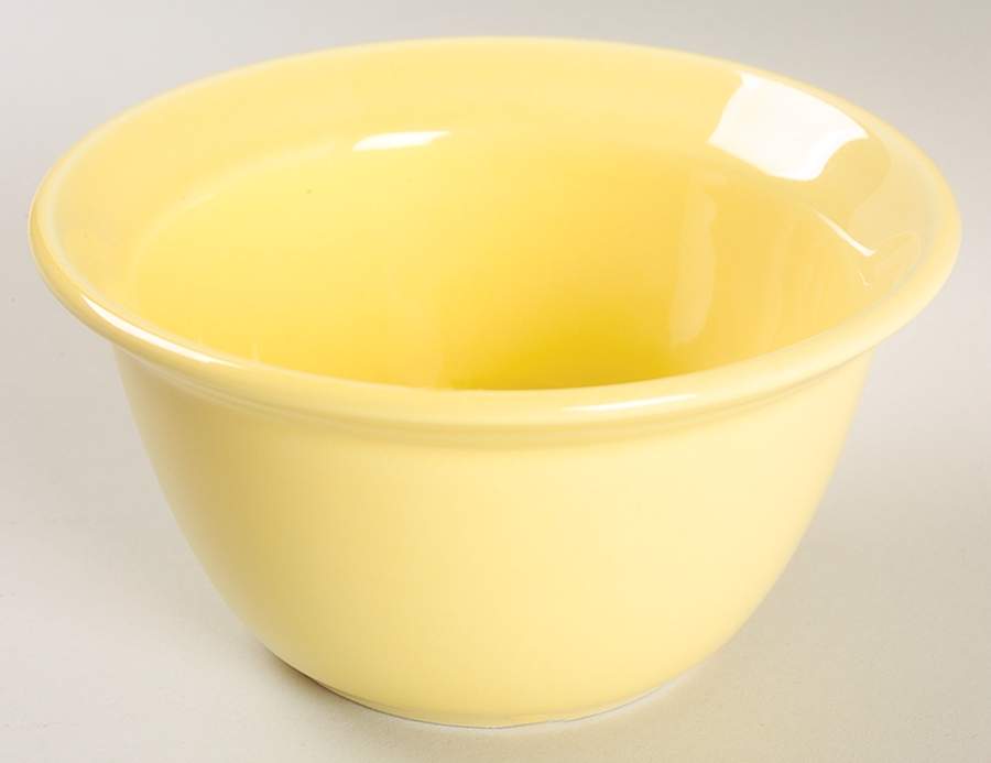 Flamingo Lemon (Yellow) Fruit/Dessert (Sauce) Bowl by Nancy Calhoun-1