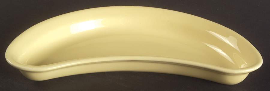 Flamingo Lemon (Yellow) Crescent Salad Plate by Nancy Calhoun-1