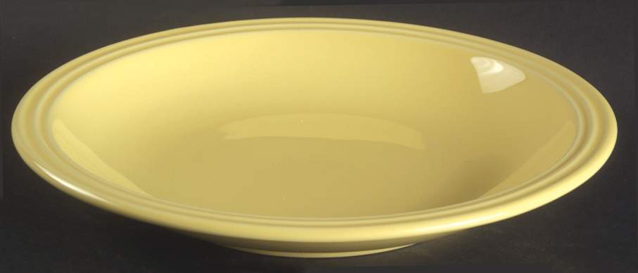 Flamingo Lemon (Yellow) 9" Individual Pasta Bowl by Nancy Calhoun-1