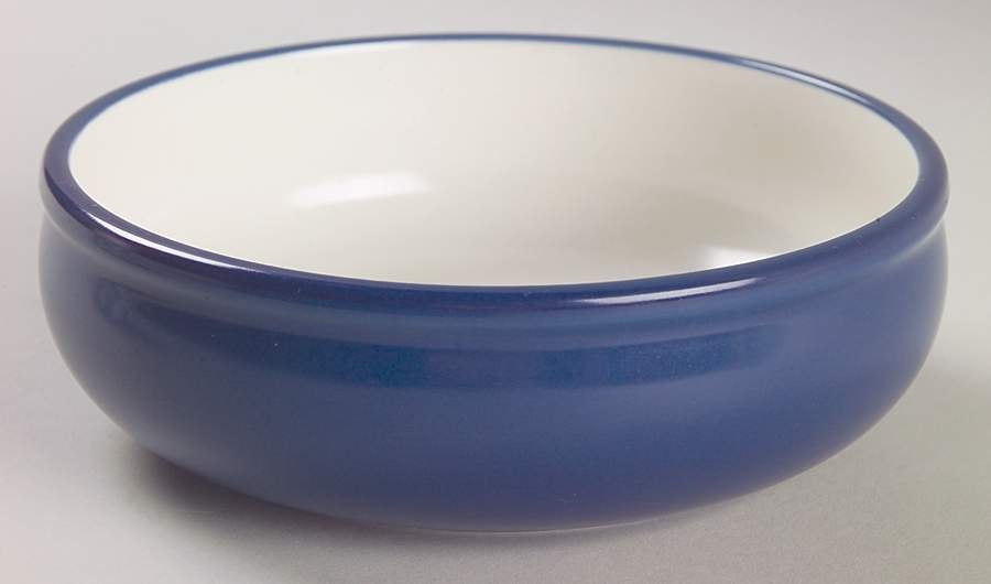 Checks Sapphire Coupe Soup Bowl by Nancy Calhoun-1