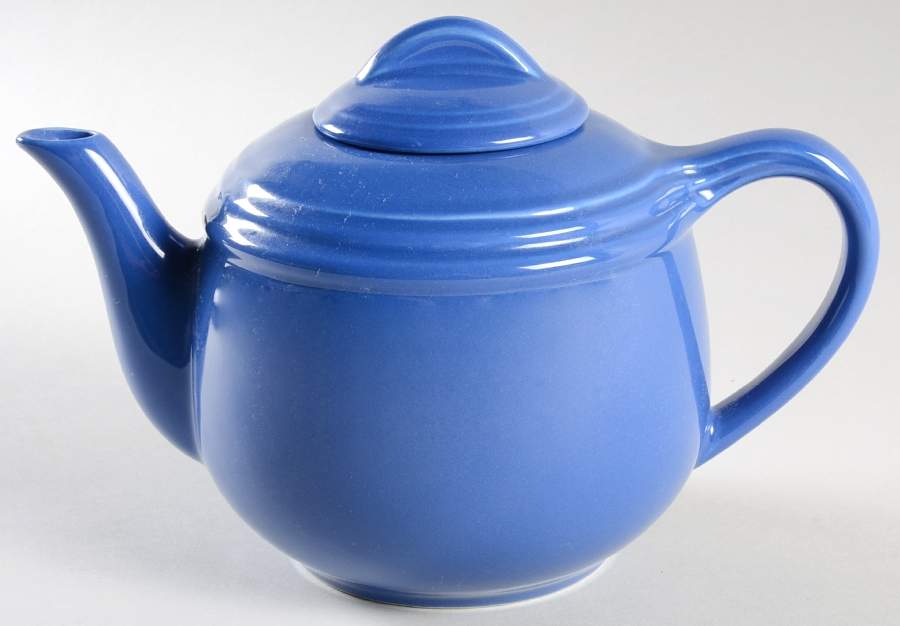 Flamingo Periwinkle(Blue) Teapot & Lid by Nancy Calhoun-1