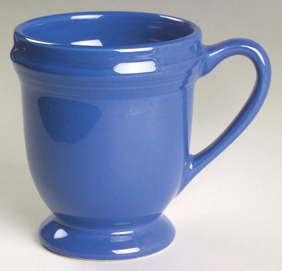 Flamingo Periwinkle(Blue) Footed Mug by Nancy Calhoun-1