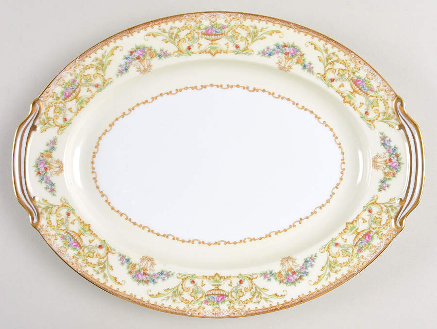 Nanette (4912) 11" Oval Serving Platter by Noritake-1