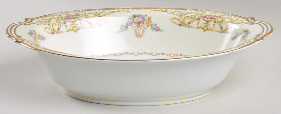 Nanette (4912) 10" Oval Vegetable Bowl by Noritake-1