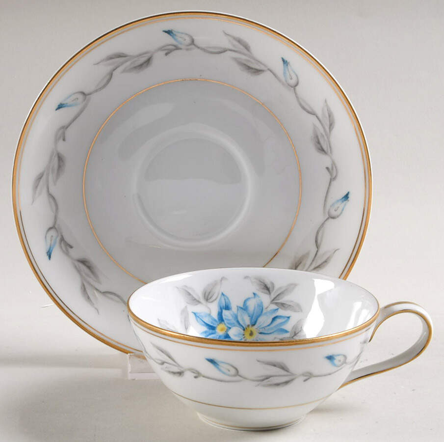 N1435 Flat Cup & Saucer Set by Noritake-1
