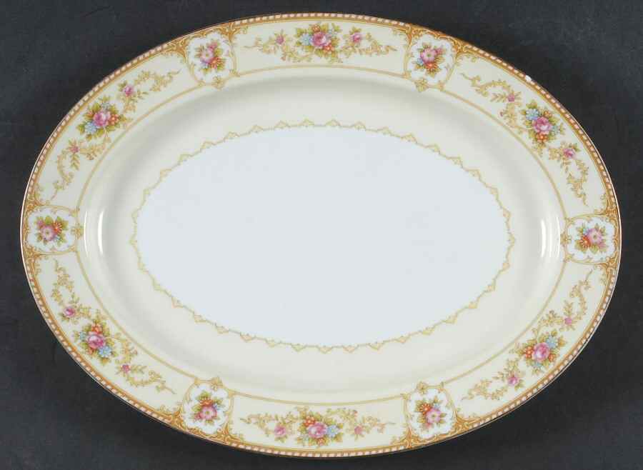 Allure 13" Oval Serving Platter by Noritake-1